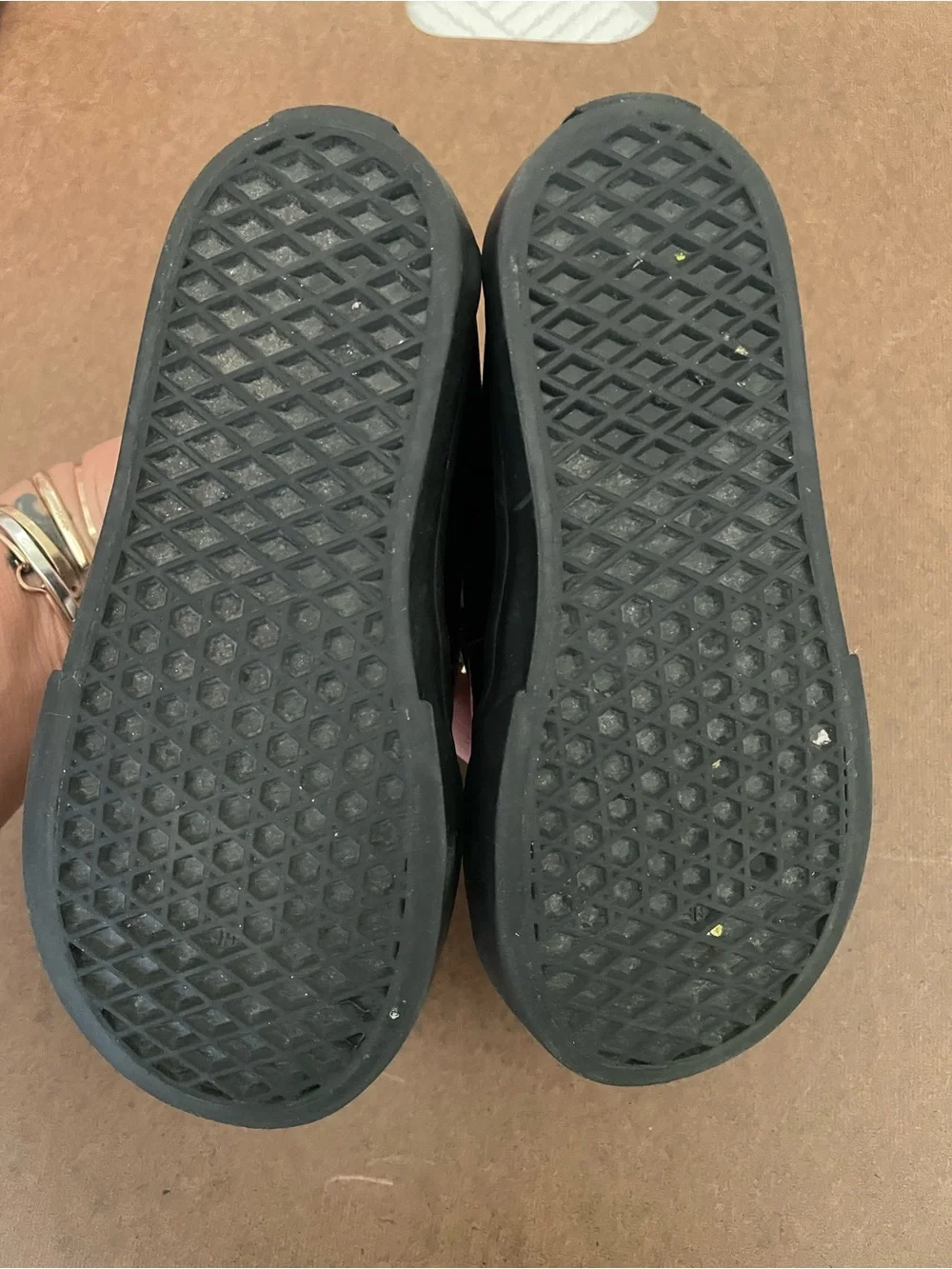 Vans Kids Black Patent Mary Jane Hook-Strap Shoes